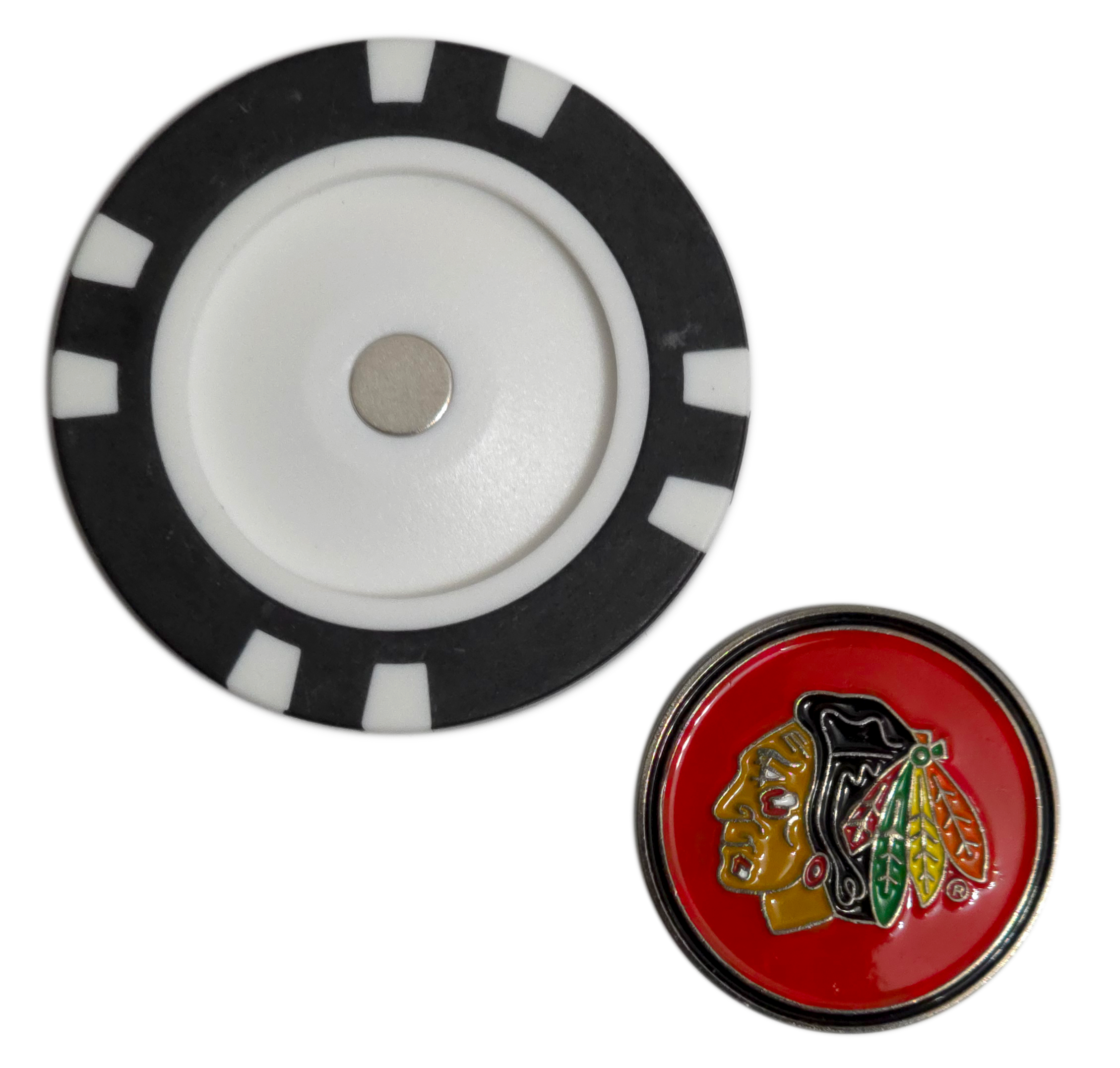 Officially Licensed Chicago Blackhawks Poker Chip Golf Ball Marker