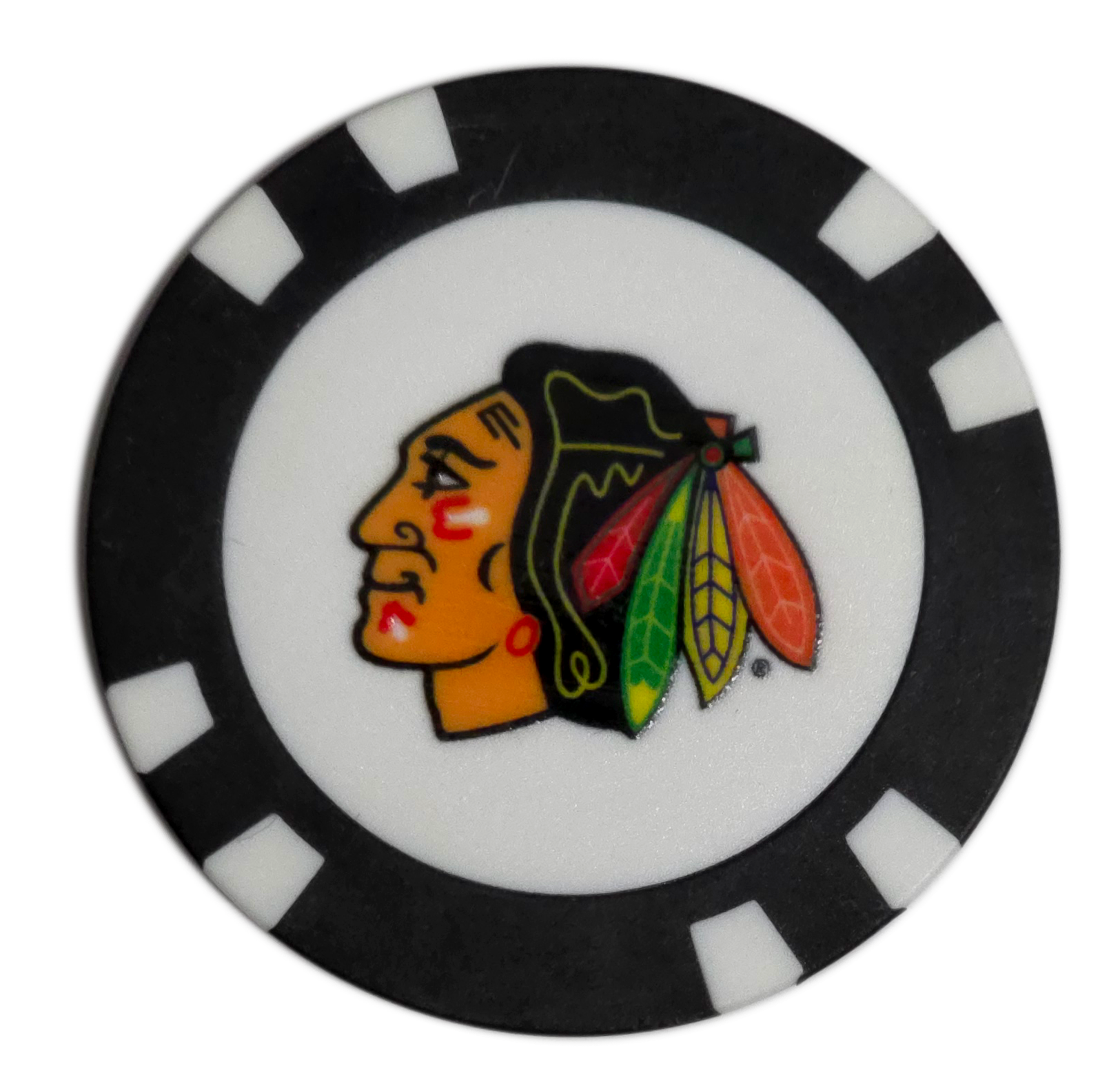 Officially Licensed Chicago Blackhawks Poker Chip Golf Ball Marker