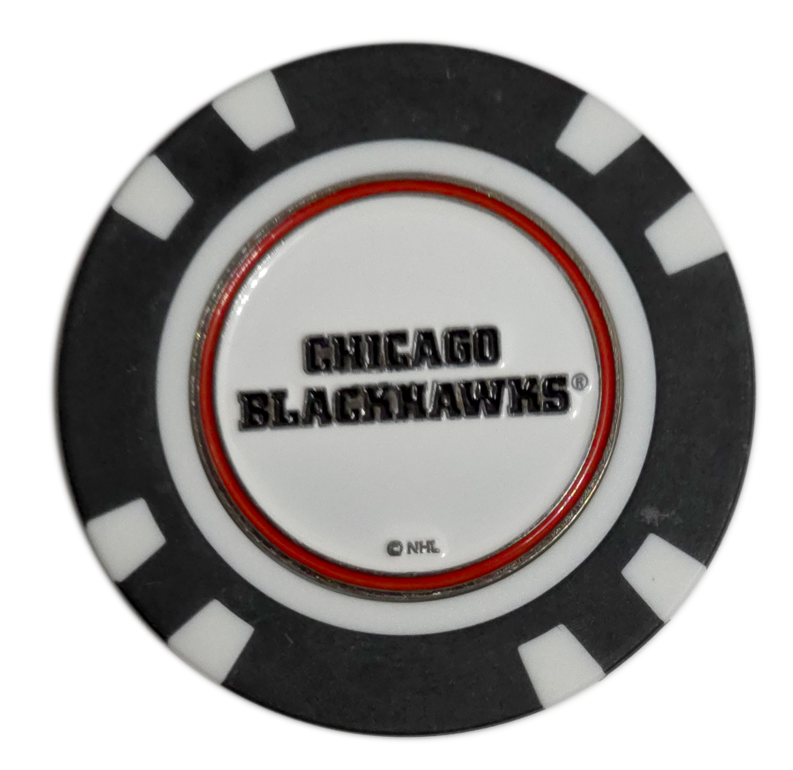 Officially Licensed Chicago Blackhawks Poker Chip Golf Ball Marker