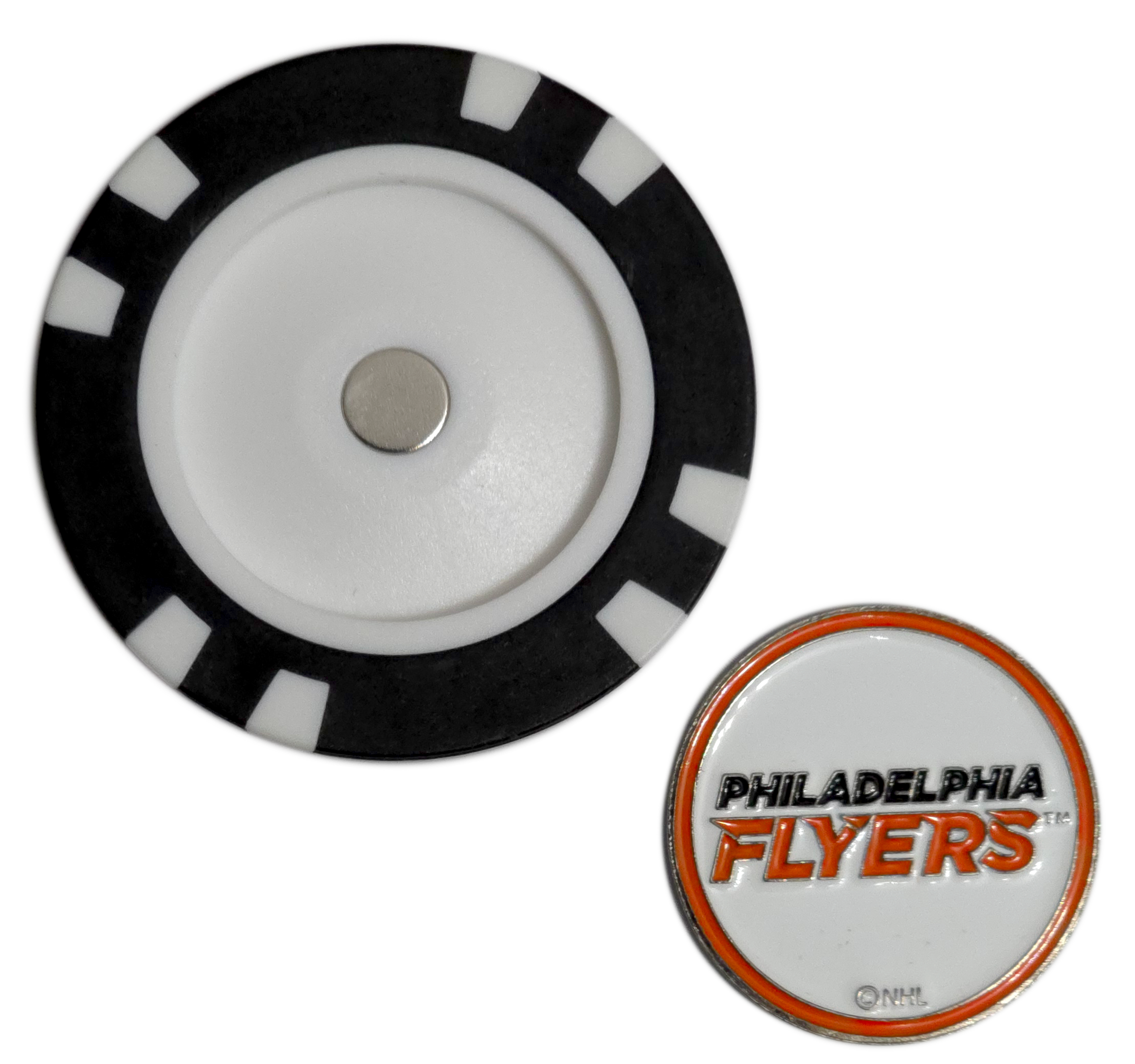 Officially Licensed Philadelphia Flyers Poker Chip Golf Ball Marker