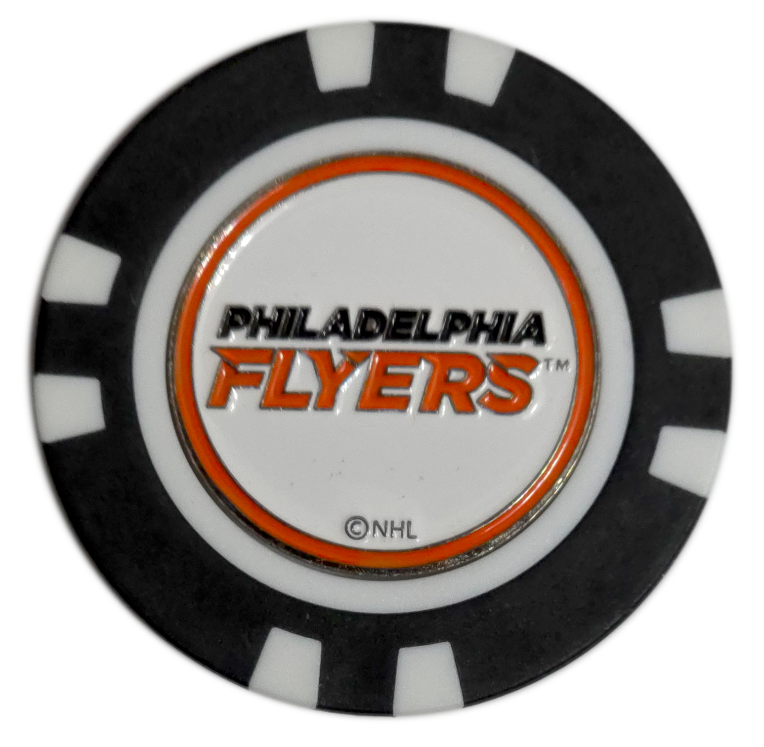 Officially Licensed Philadelphia Flyers Poker Chip Golf Ball Marker