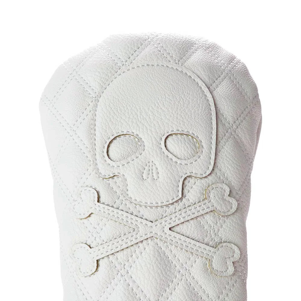Golf Wood Cover PU Material For Driver Fairway Hybrid Waterproof Protector Cover Skull Pattern Soft Durable Golf Club Covers