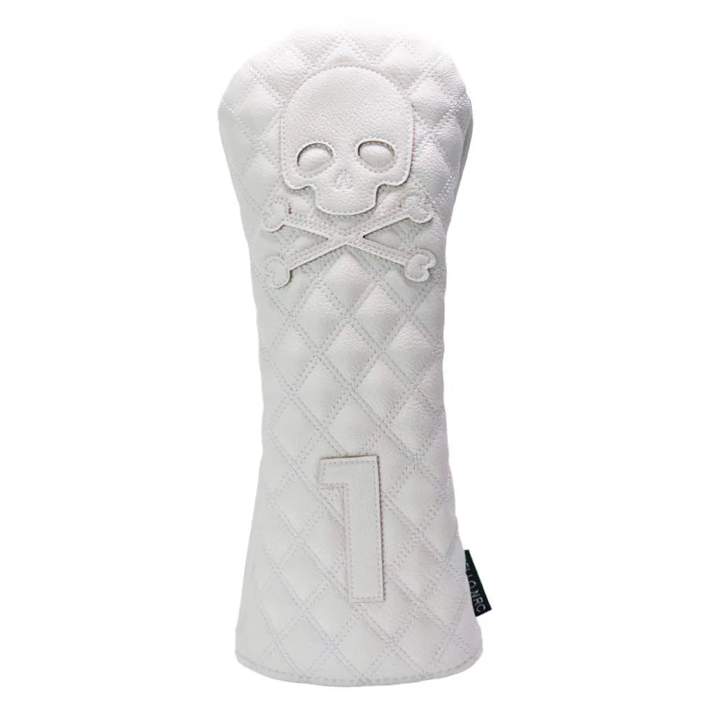 Golf Wood Cover PU Material For Driver Fairway Hybrid Waterproof Protector Cover Skull Pattern Soft Durable Golf Club Covers