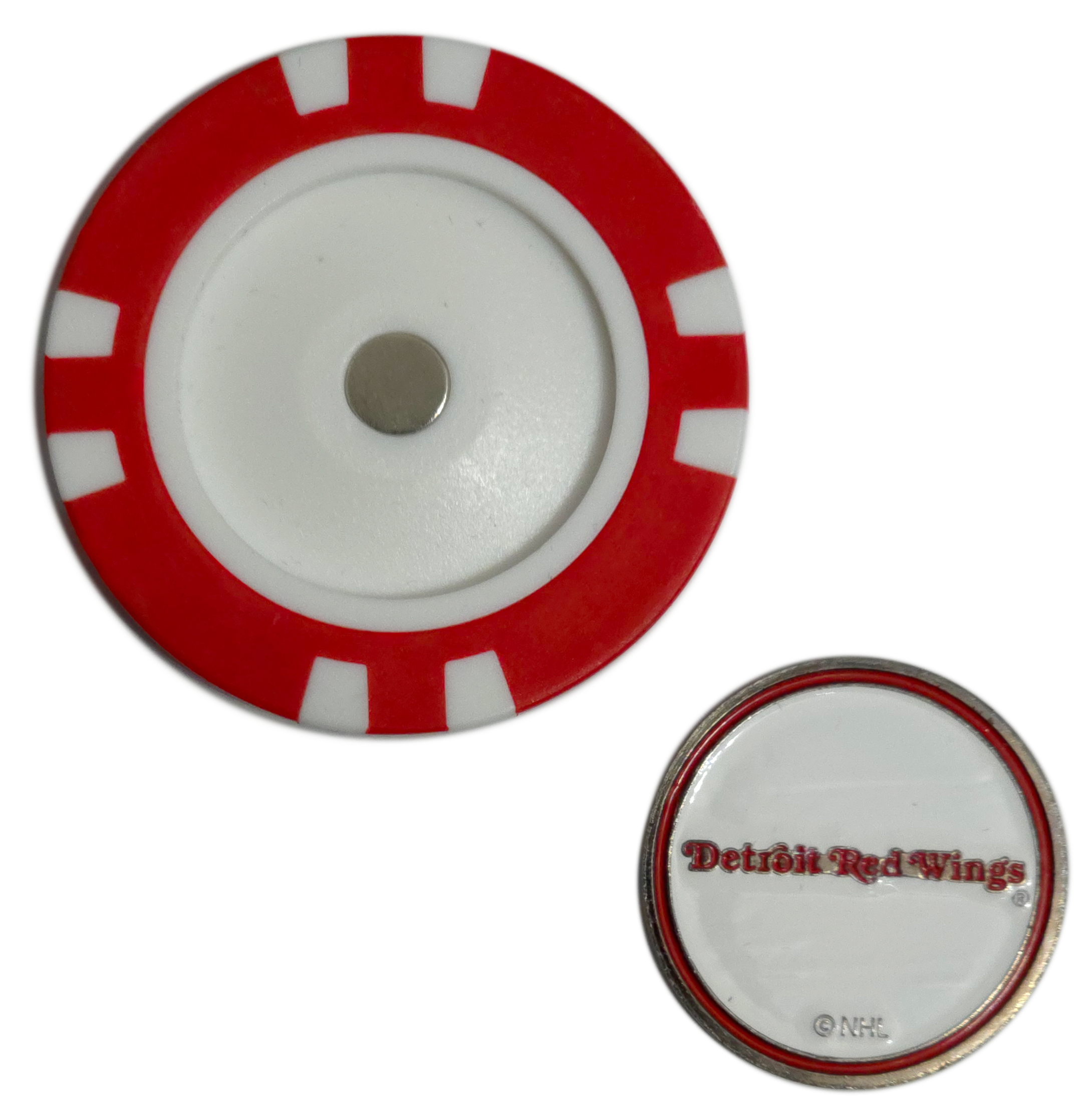 Officially Licensed Detroit Red Wings Poker Chip Golf Ball Marker