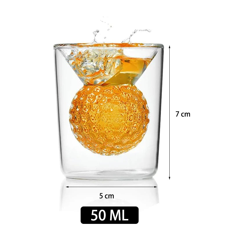 Golf Decanter Whiskey Set with Golf Ball Shot Glasses