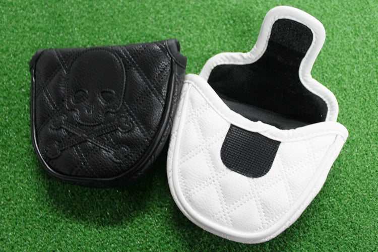 Golf Wood Cover PU Material For Driver Fairway Hybrid Waterproof Protector Cover Skull Pattern Soft Durable Golf Club Covers