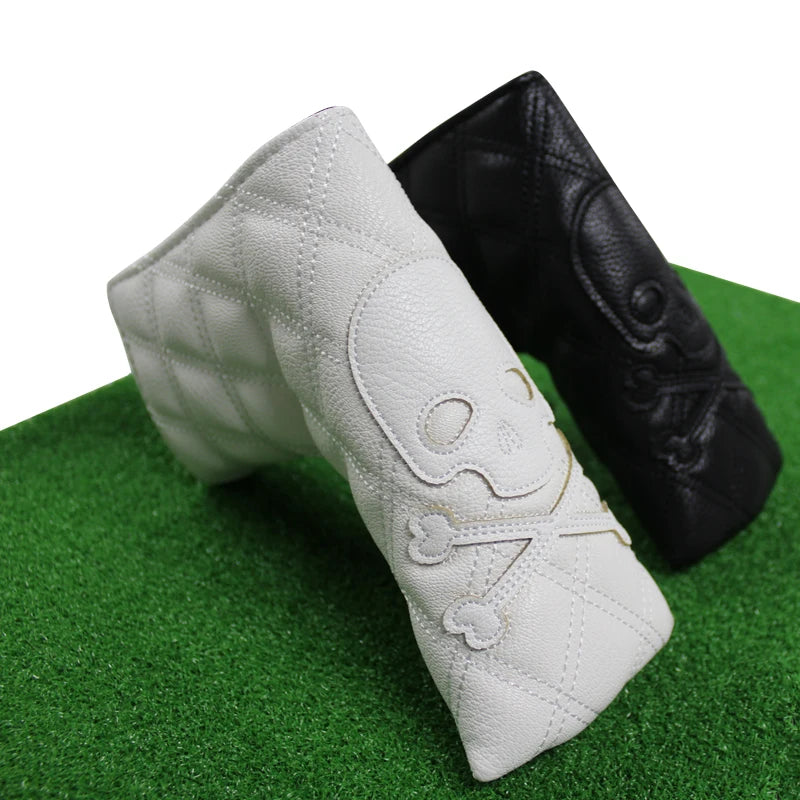 Golf Wood Cover PU Material For Driver Fairway Hybrid Waterproof Protector Cover Skull Pattern Soft Durable Golf Club Covers