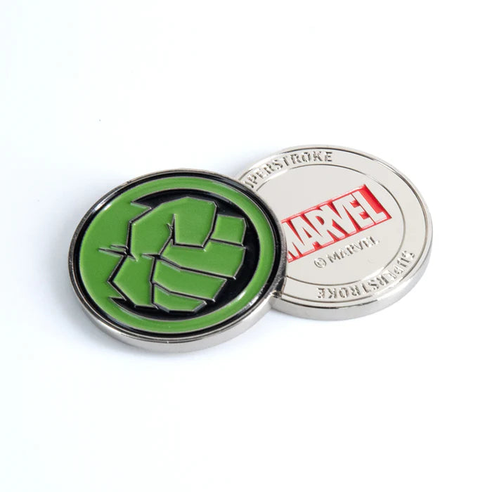 hulk and marvel ball marker