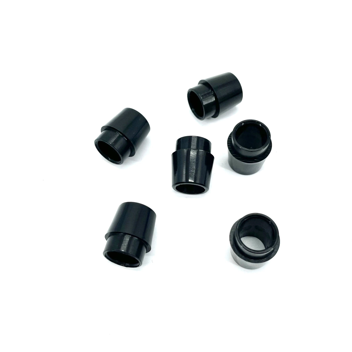 Black Golf Ferrules Fit for Callaway 815 816 GBB EPIC FLASH 10 - Pack - Supercart88 - Golf Ferrules0.350 (10 pcs)A set of 10 black golf ferrules suitable for Callaway 815, 816, GBB, and EPIC FLASH shaft sleeve adapter replacement tips, scattered on a white background.