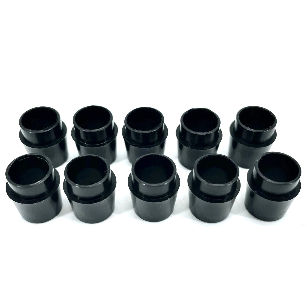 Black Golf Ferrules Fit for Callaway 815 816 GBB EPIC FLASH 10 - Pack - Supercart88 - Golf Ferrules0.370 Hybrid (10 pcs)A set of ten black golf ferrules in two rows, showcasing their compatibility with Callaway 815, 816, GBB, and EPIC FLASH shaft sleeve adapter replacement tips.