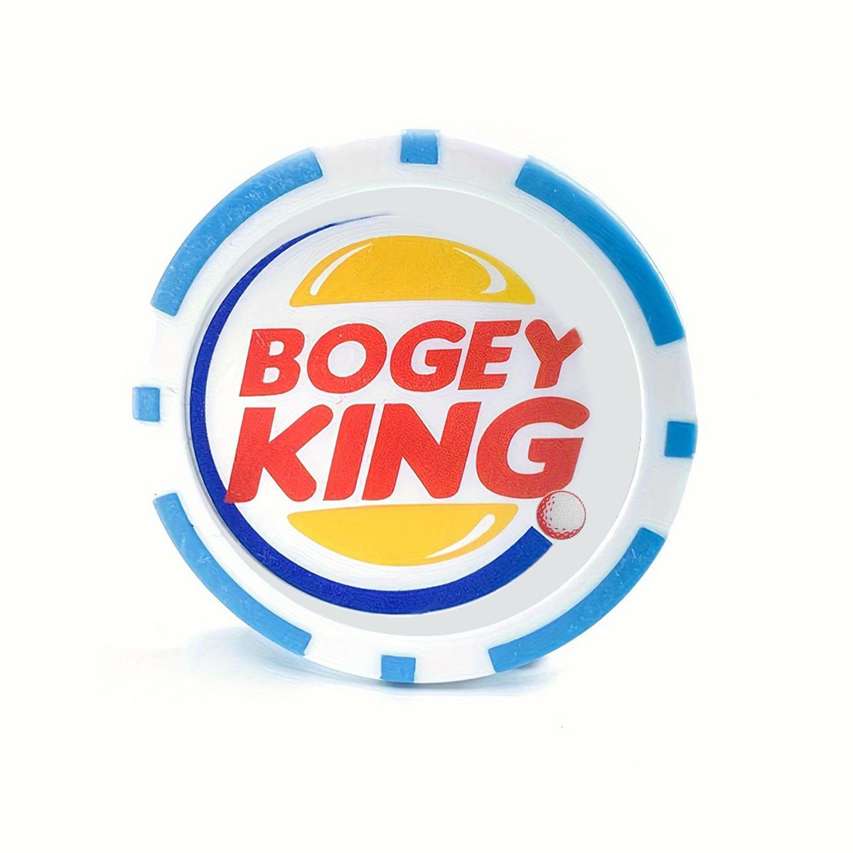 Bogey King Golf Ball Marker - Poker Chip Style - Supercart88 - Golf Ball Marker45376797049024