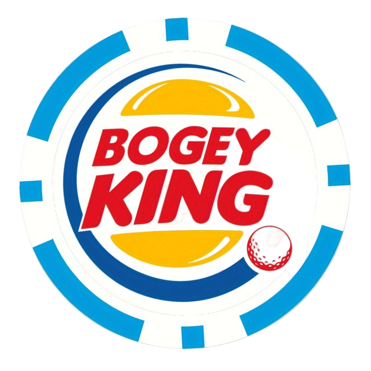 Bogey King Golf Ball Marker - Poker Chip Style - Supercart88 - Golf Ball MarkerBogey King Golf Ball Marker - Poker Chip Style