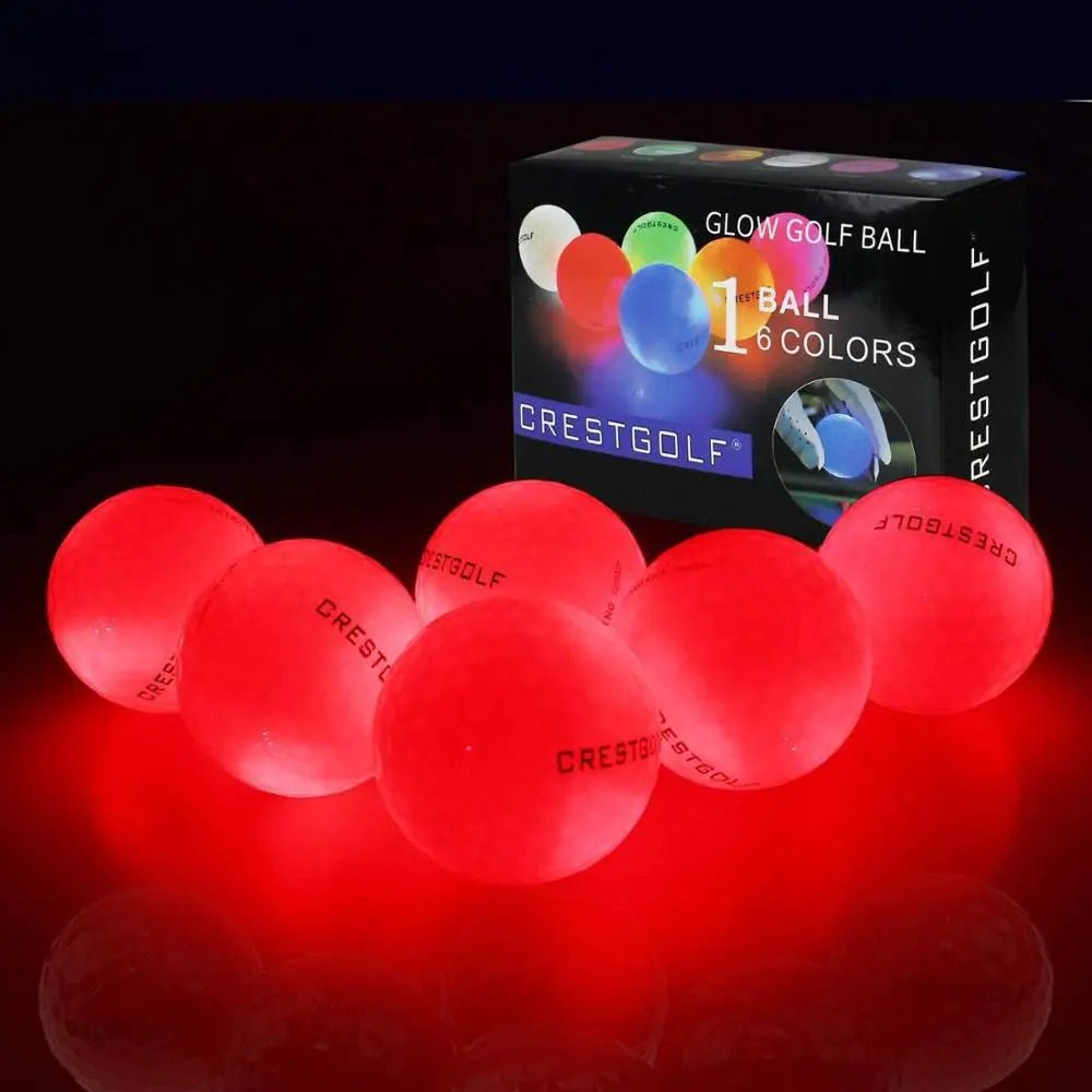 Crestgolf Cosmic Glow LED Golf Balls - Supercart88 - Neon ballsLaser Red: Hit your mark with fiery precision. (6 pcs)45086332354752