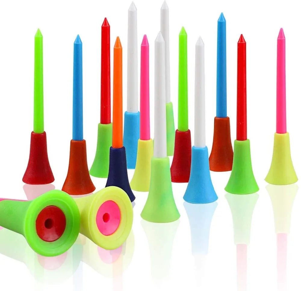 Cushion Top Color Splash Golf Tees: 100 Pack - Supercart88 - plastic tees45086330781888