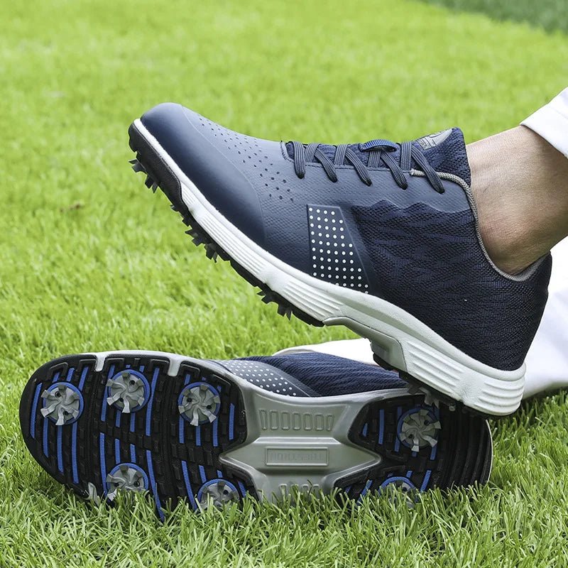 Fairway Flyers: Waterproof Golf Sneakers for the Style - Savvy Swinger - Supercart88 - Golf ShoesStormchaser Grey: For those who play bold, rain or shine.7Fairway Flyers: Waterproof Golf Sneakers for the Style - Savvy Swinger