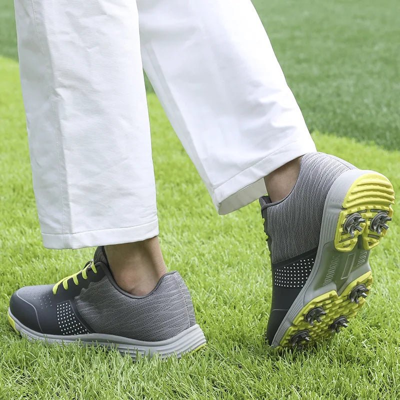 Fairway Flyers: Waterproof Golf Sneakers for the Style - Savvy Swinger - Supercart88 - Golf ShoesStormchaser Grey: For those who play bold, rain or shine.7Fairway Flyers: Waterproof Golf Sneakers for the Style - Savvy Swinger