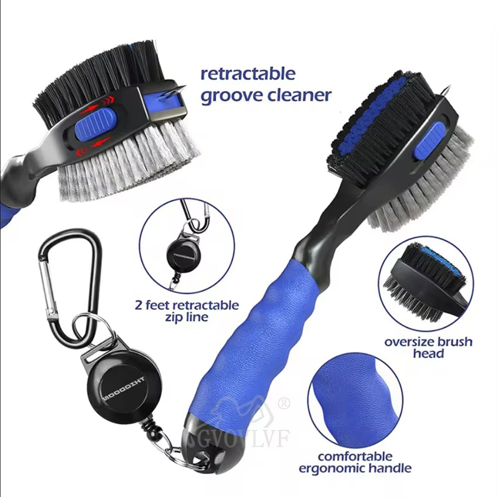 Golf Guardian 3 - in - 1 Golf Club Cleaner - Supercart88 - Golf BrushRedGolf Guardian 3 - in - 1 Golf Club Cleaner