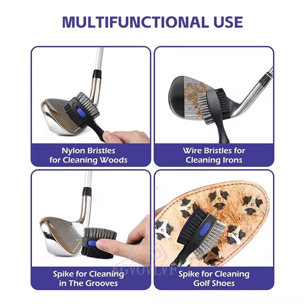Golf Guardian 3 - in - 1 Golf Club Cleaner - Supercart88 - Golf BrushRedGolf Guardian 3 - in - 1 Golf Club Cleaner