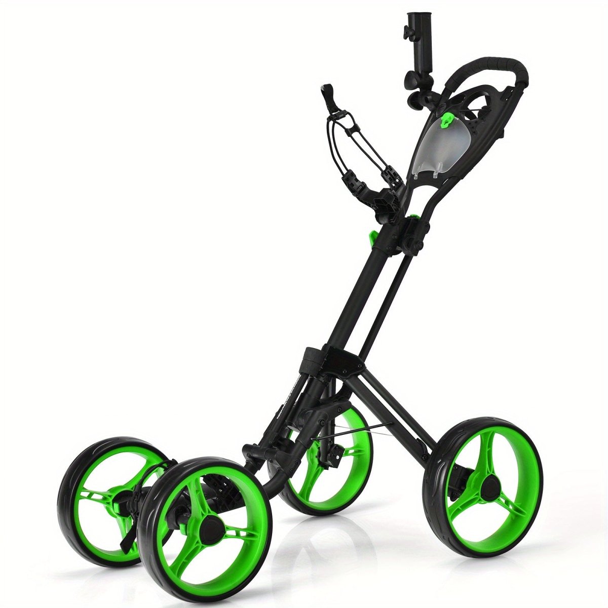 Goplus Folding 4 - Wheel Golf Push Cart with Brake - Supercart88 - Golf Push CartGoplus Folding 4 - Wheel Golf Push Cart with Brake