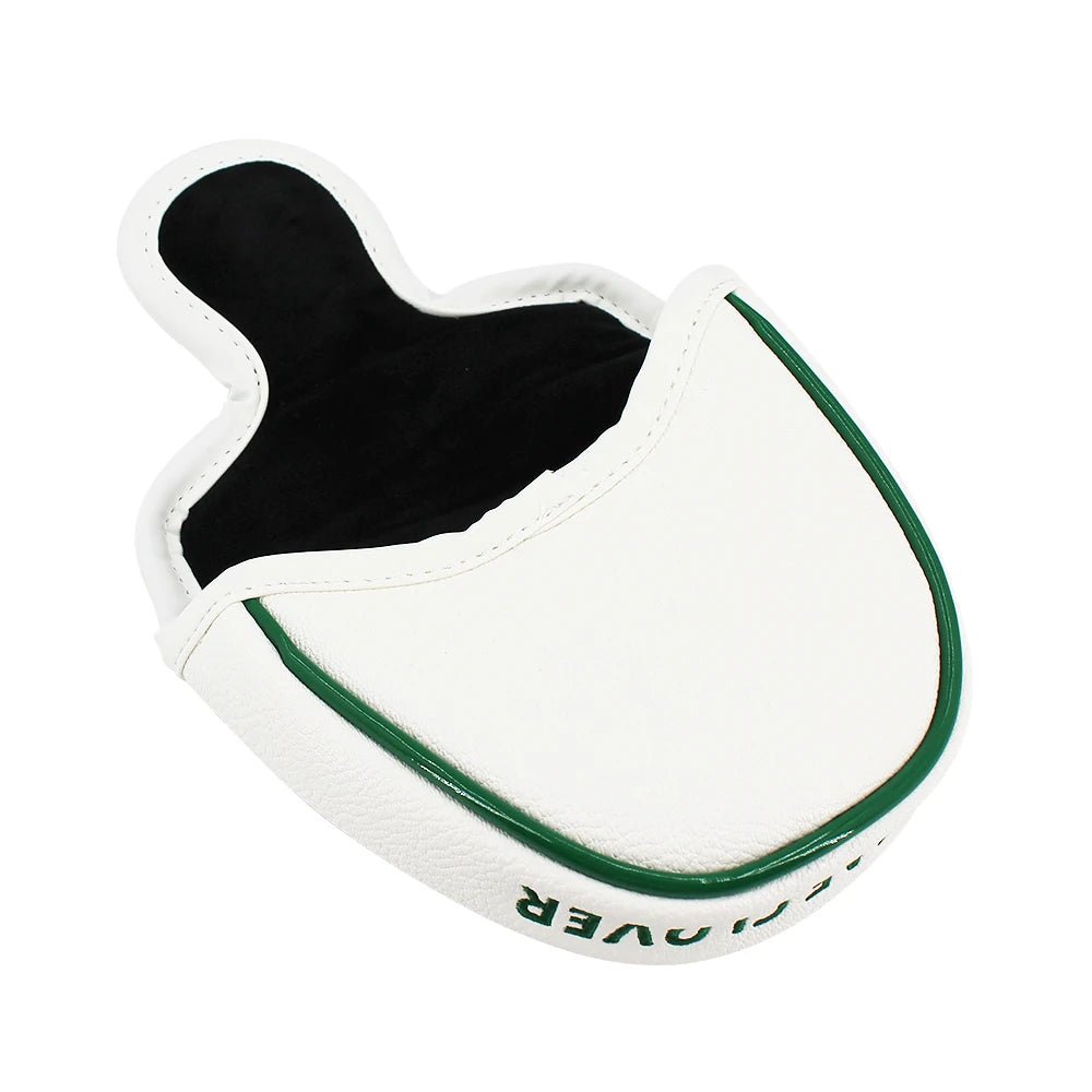 Lucky Charm Four Leaf Clover Golf Putter Cover: Swing with Fortune - Supercart88 - HeadcoverBlade Cover: Striking WhiteLucky Charm Four Leaf Clover Golf Putter Cover: Swing with Fortune