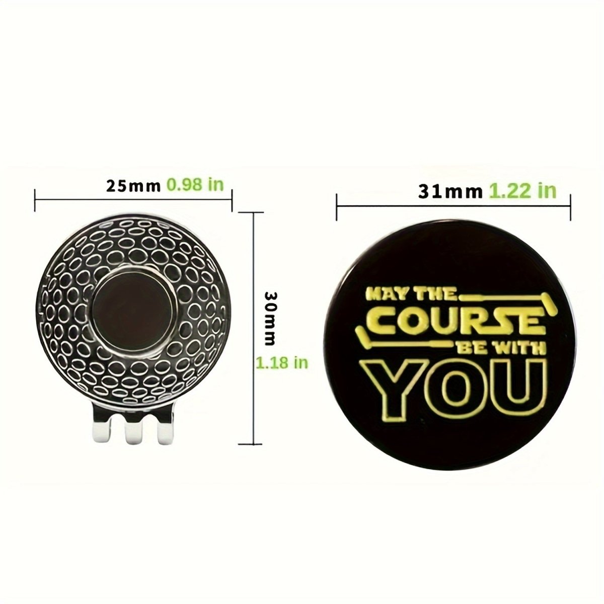 "May The Course Be With You" Golf Ball Marker - Supercart88 - Golf Ball Marker"May The Course Be With You" Golf Ball Marker