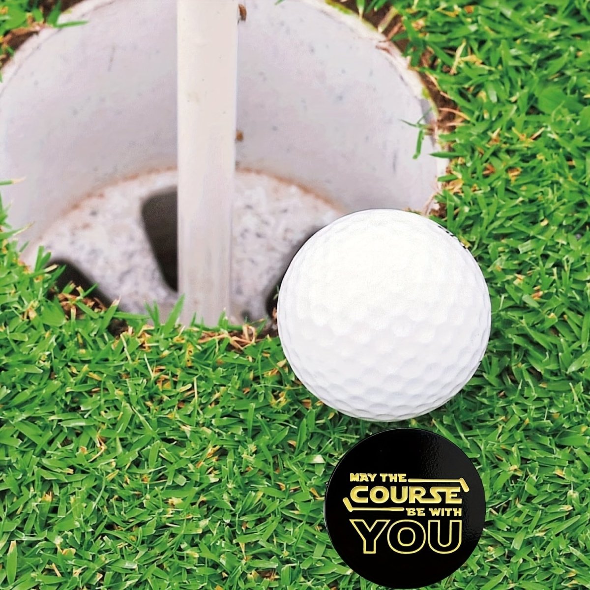 "May The Course Be With You" Golf Ball Marker - Supercart88 - Golf Ball Marker"May The Course Be With You" Golf Ball Marker