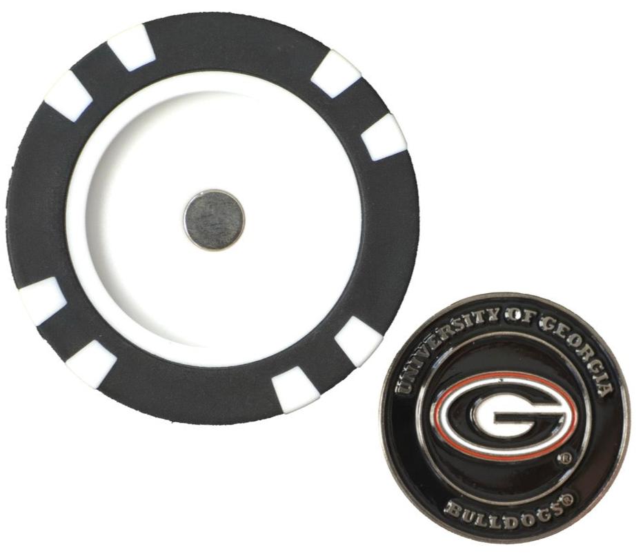 Officially Licensed Georgia Bulldogs Poker Chip Ball Marker - Supercart88 - Golf Ball MarkerOfficially Licensed Georgia Bulldogs Poker Chip Ball Marker