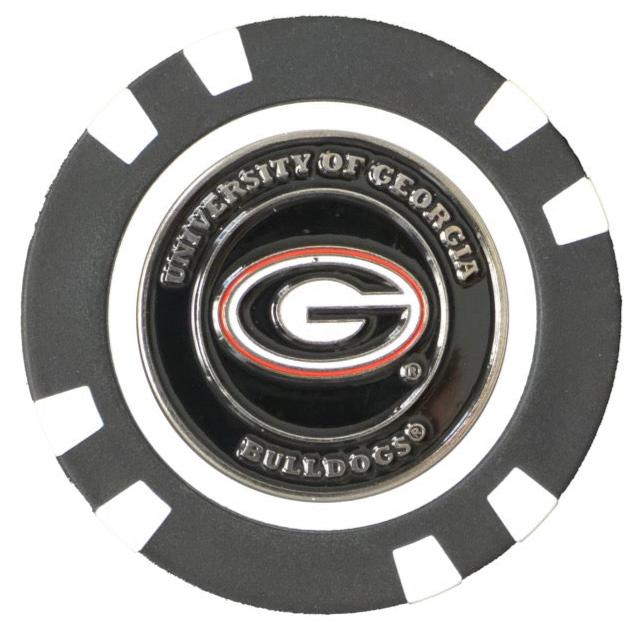 Officially Licensed Georgia Bulldogs Poker Chip Ball Marker - Supercart88 - Golf Ball MarkerOfficially Licensed Georgia Bulldogs Poker Chip Ball Marker