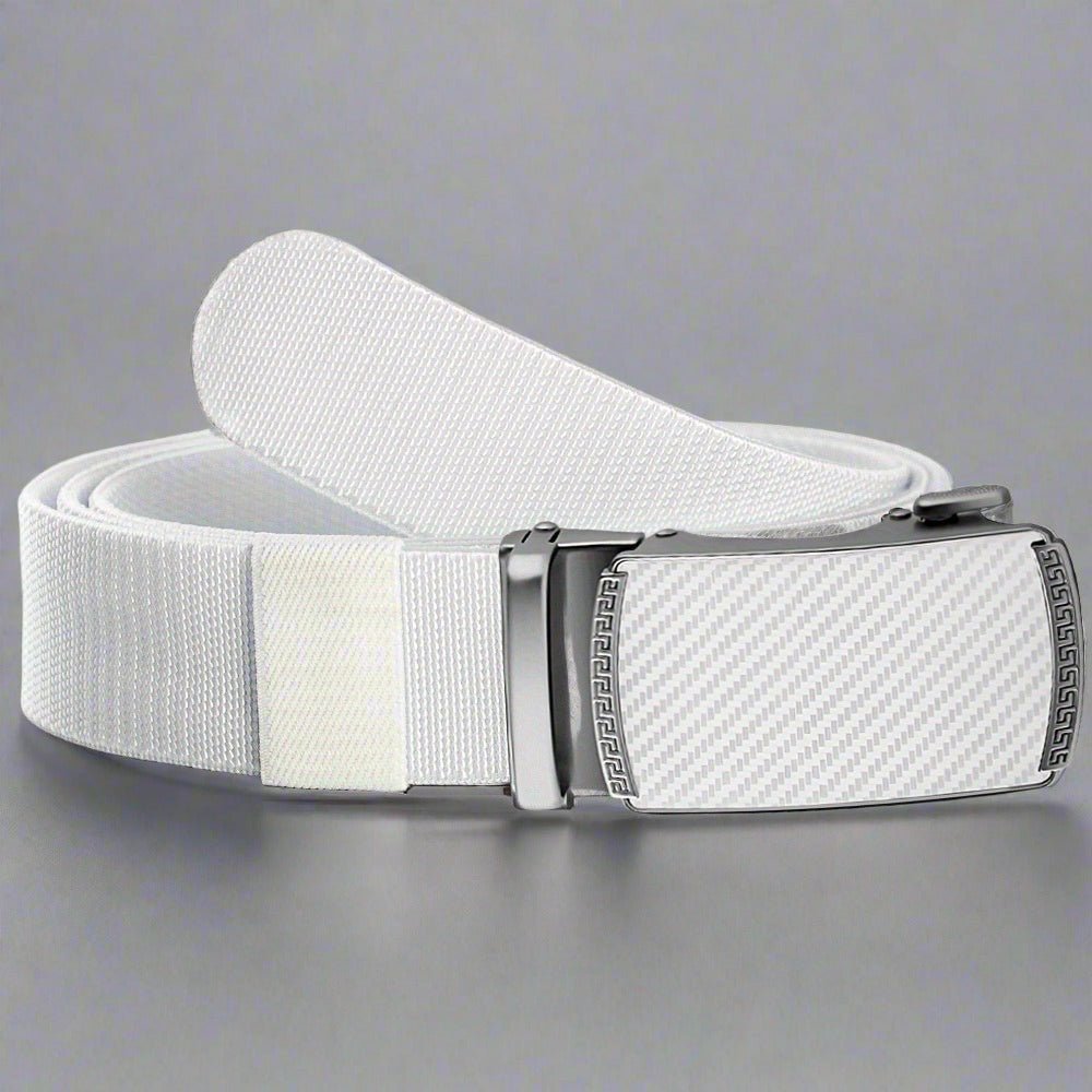 Perfect Fit Elastic Golf Belt for Men - Supercart88 - Belt30" To 38" Waist Adjustable/115cmWhitePerfect Fit Elastic Golf Belt for Men