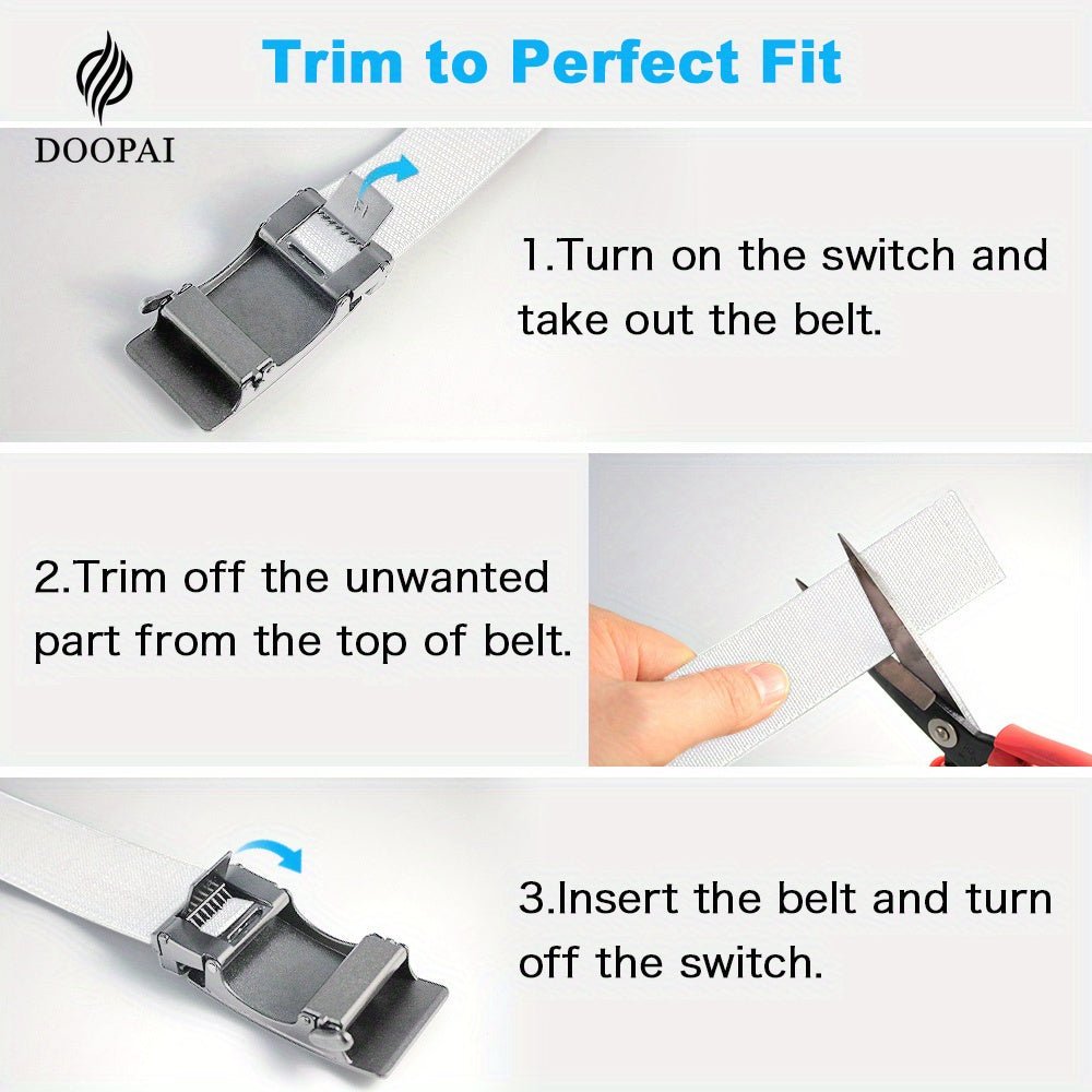 Perfect Fit Elastic Golf Belt for Men - Supercart88 - Belt30" To 38" Waist Adjustable/115cmWhitePerfect Fit Elastic Golf Belt for Men