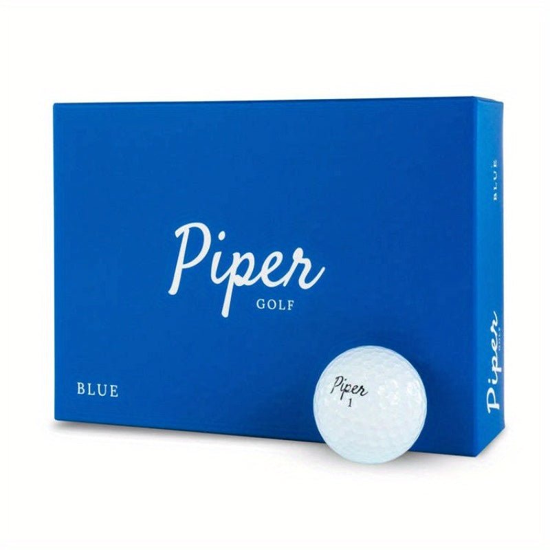 Piper Blue Premium 3 - Layer Golf Ball 12 Pack (Style: Blue Color: White) - Supercart88 - Golf BallPiper Blue Premium 3 - Layer Golf Ball 12 Pack (Style: Blue Color: White)