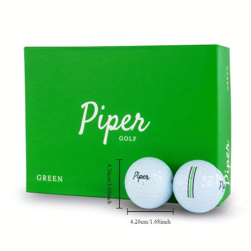 Piper Golf Distance Golf Balls - 12 Pack (Style: Green Color: White) - Supercart88 - Golf BallPiper Golf Distance Golf Balls - 12 Pack (Style: Green Color: White)