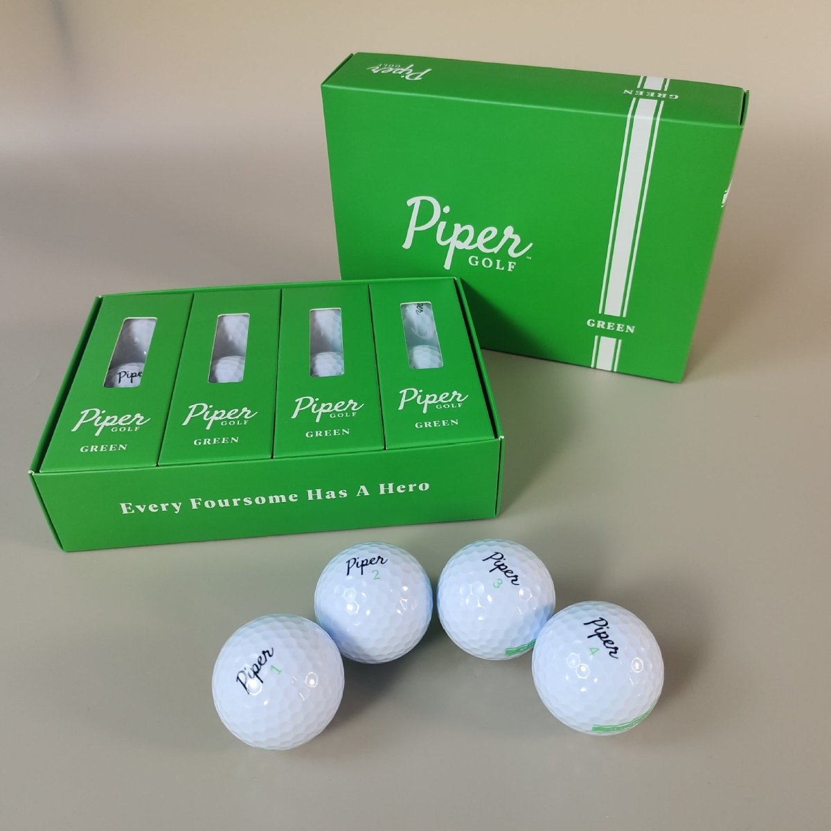 Piper Golf Distance Golf Balls - 12 Pack (Style: Green Color: White) - Supercart88 - Golf BallPiper Golf Distance Golf Balls - 12 Pack (Style: Green Color: White)