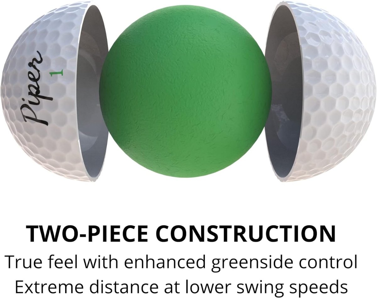 Piper Golf Distance Golf Balls - 12 Pack (Style: Green Color: White) - Supercart88 - Golf BallPiper Golf Distance Golf Balls - 12 Pack (Style: Green Color: White)