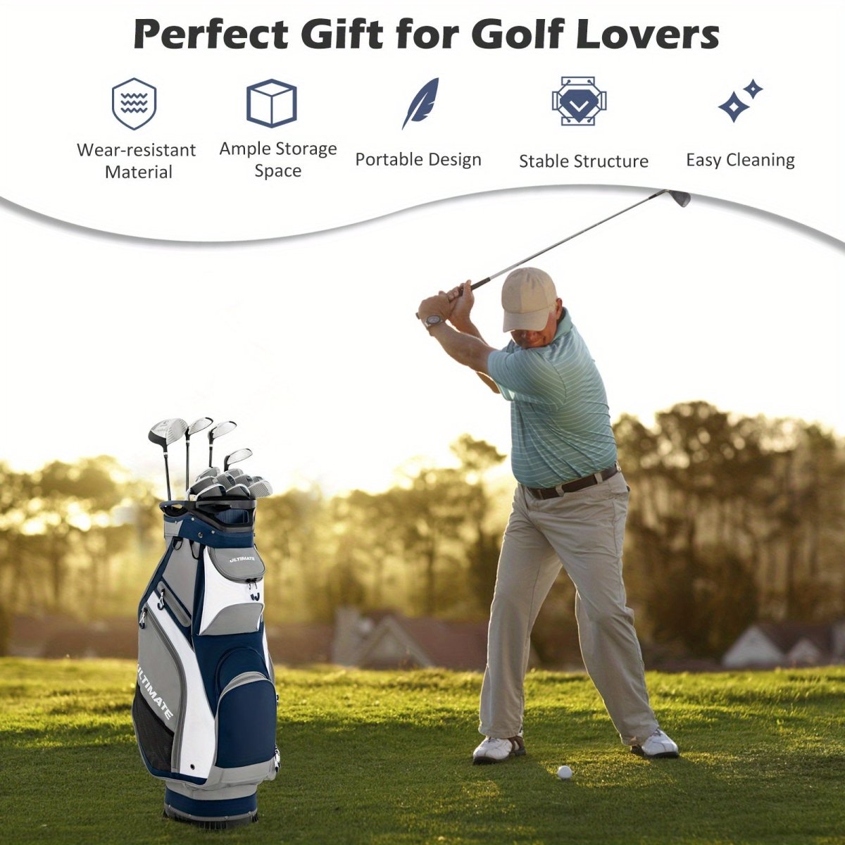 Pro Caddy 14 - Way Golf Cart Bag with Rain Hood - Supercart88 - Golf BagPro Caddy 14 - Way Golf Cart Bag with Rain Hood