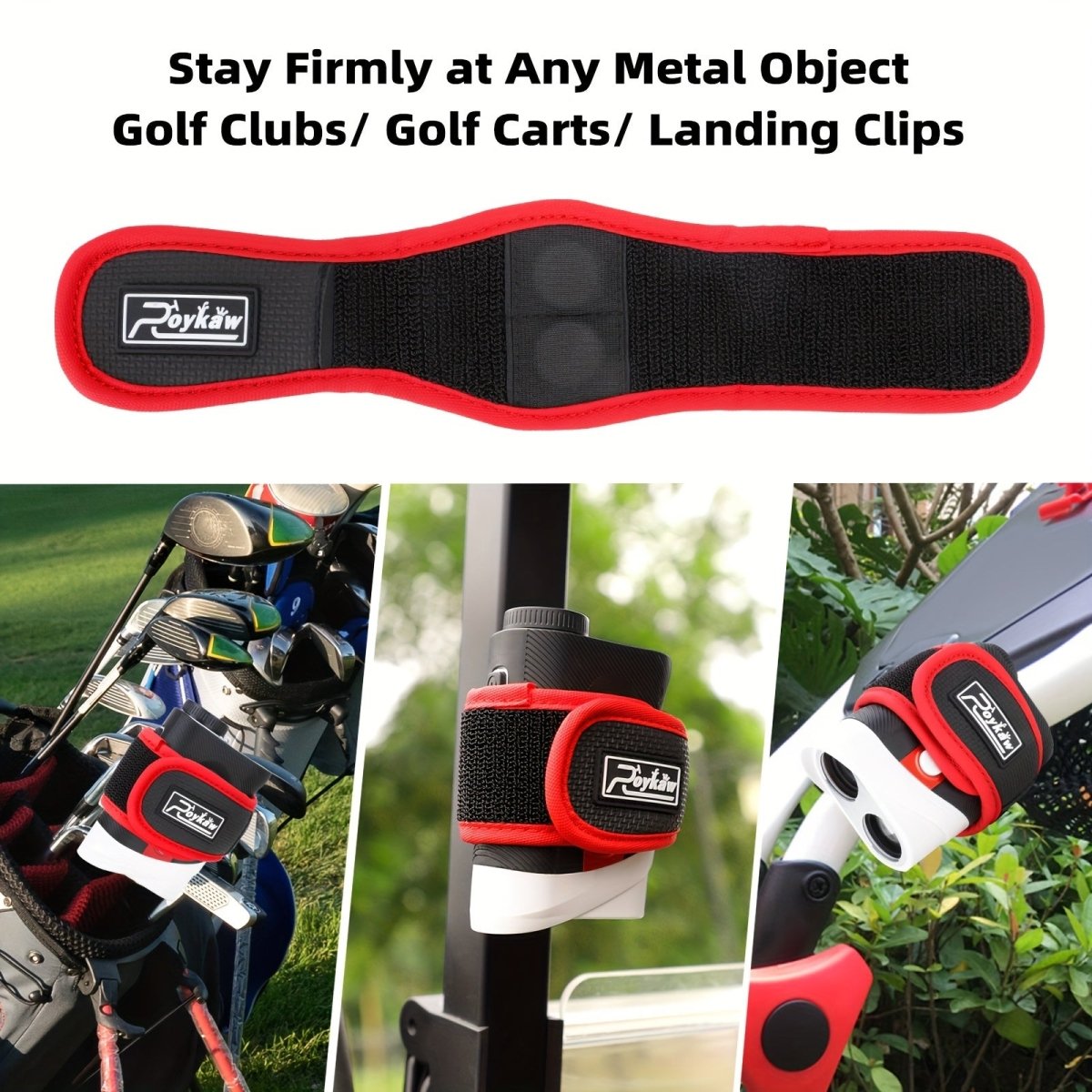 Quick - Clip Magnetic Golf Rangefinder Mount - Supercart88 - Rangefinder AccessoryRedQuick - Clip Magnetic Golf Rangefinder Mount