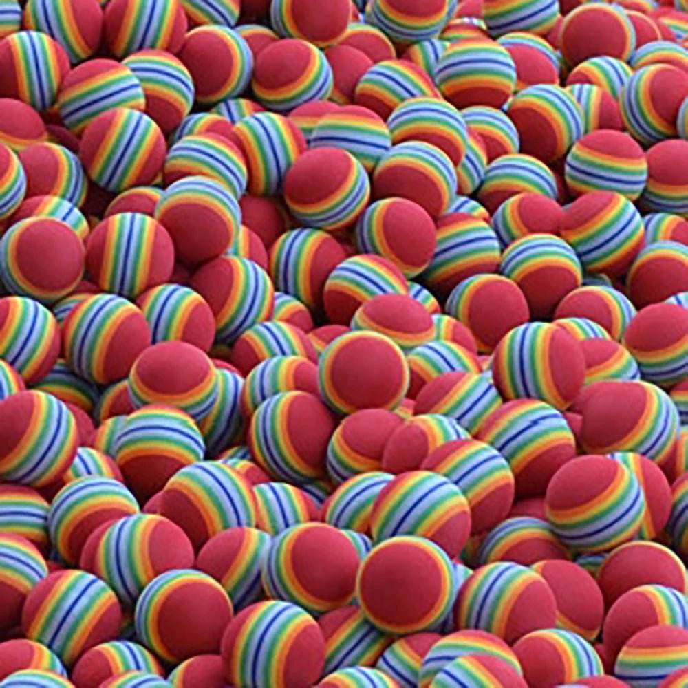 Rainbow Swing: Colorful EVA Foam Golf Balls - Supercart88 - Practice BallsVery BerryTropical Breeze 50 colorful EVA foam golf balls