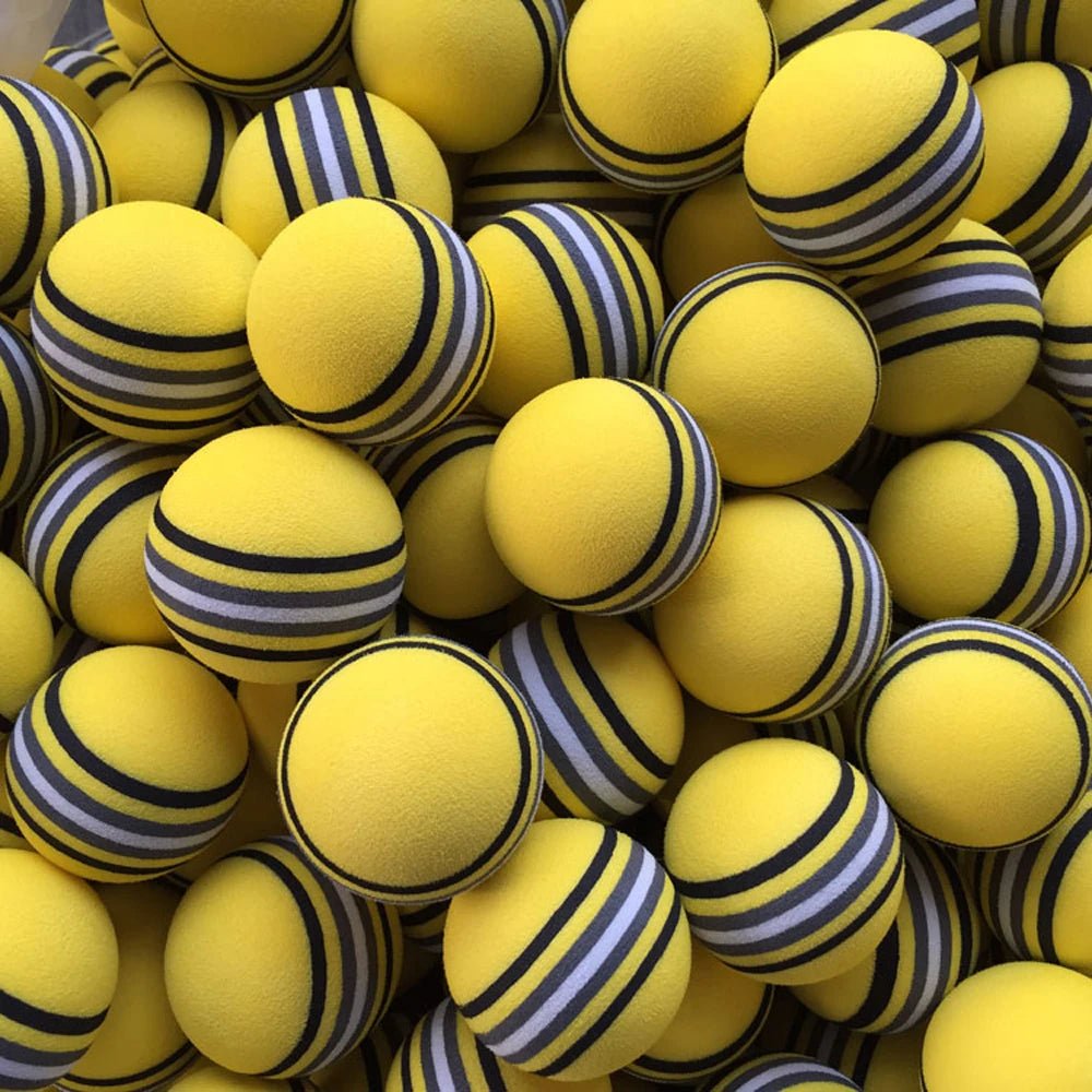 Rainbow Swing: Colorful EVA Foam Golf Balls - Supercart88 - Practice BallsOceanic SwirlBanana Blitz 50 colorful EVA foam golf balls