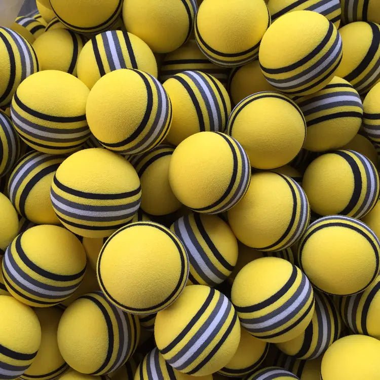 Rainbow Swing: Colorful EVA Foam Golf Balls - Supercart88 - Practice BallsBanana BlitzBanana Blitz Cotton Candy Twirl 50 colorful EVA foam golf balls