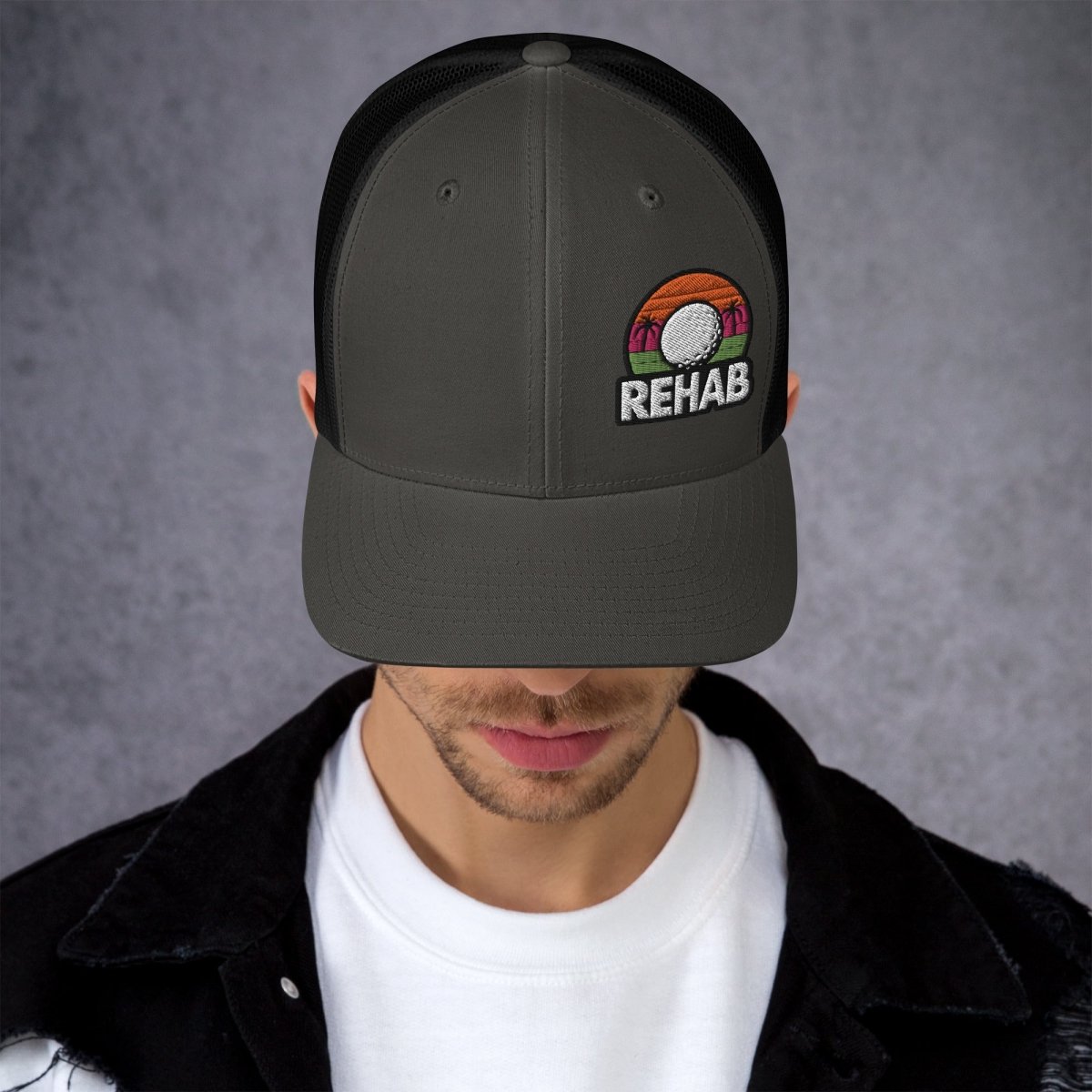 Rehab Sunset Snapback - Supercart88 - hatsCharcoal/ BlackRehab Sunset Snapback