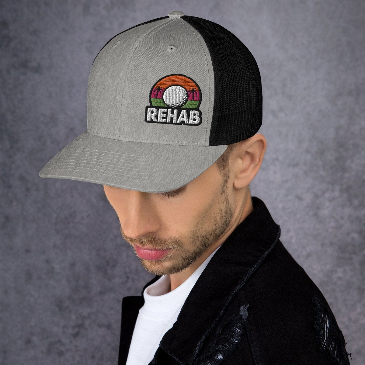 Rehab Sunset Snapback - Supercart88 - hatsHeather/ BlackRehab Sunset Snapback
