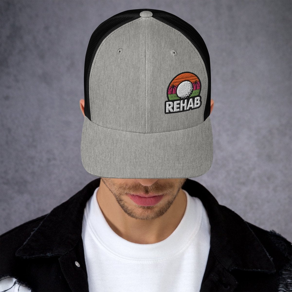 Rehab Sunset Snapback - Supercart88 - hatsHeather/ BlackRehab Sunset Snapback