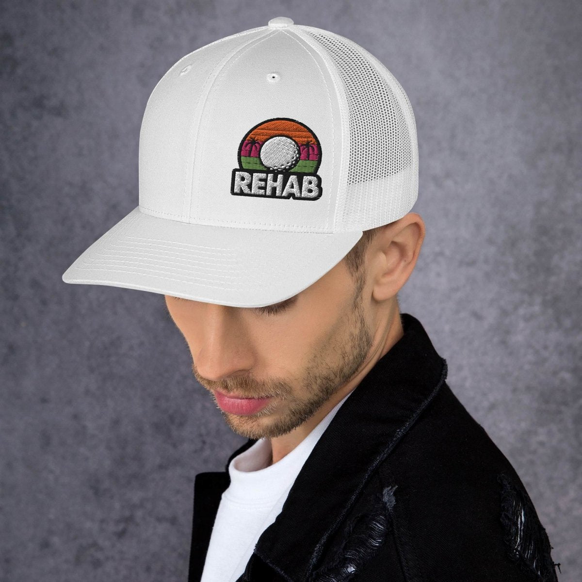 Rehab Sunset Snapback - Supercart88 - hatsWhiteRehab Sunset Snapback
