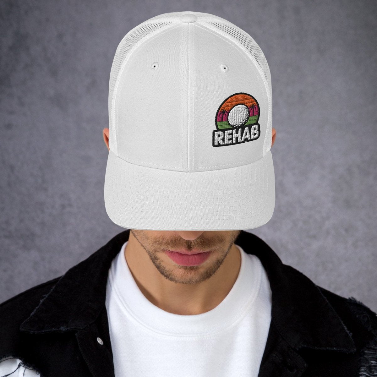 Rehab Sunset Snapback - Supercart88 - hatsWhiteRehab Sunset Snapback