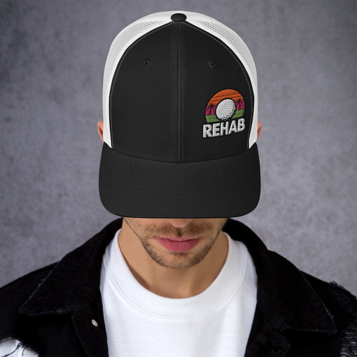 Rehab Sunset Snapback - Supercart88 - hatsBlack/ WhiteRehab Sunset Snapback
