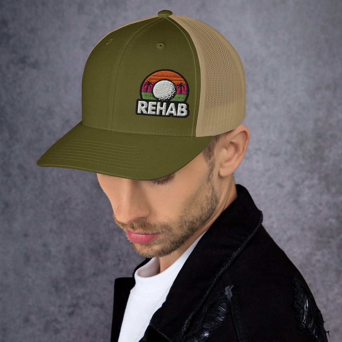 Rehab Sunset Snapback - Supercart88 - hatsMoss/ KhakiRehab Sunset Snapback