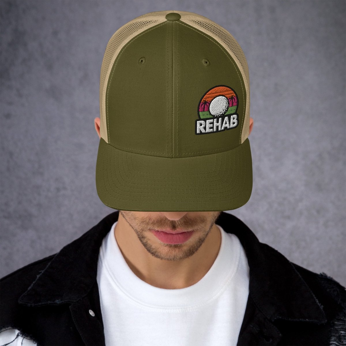 Rehab Sunset Snapback - Supercart88 - hatsMoss/ KhakiRehab Sunset Snapback