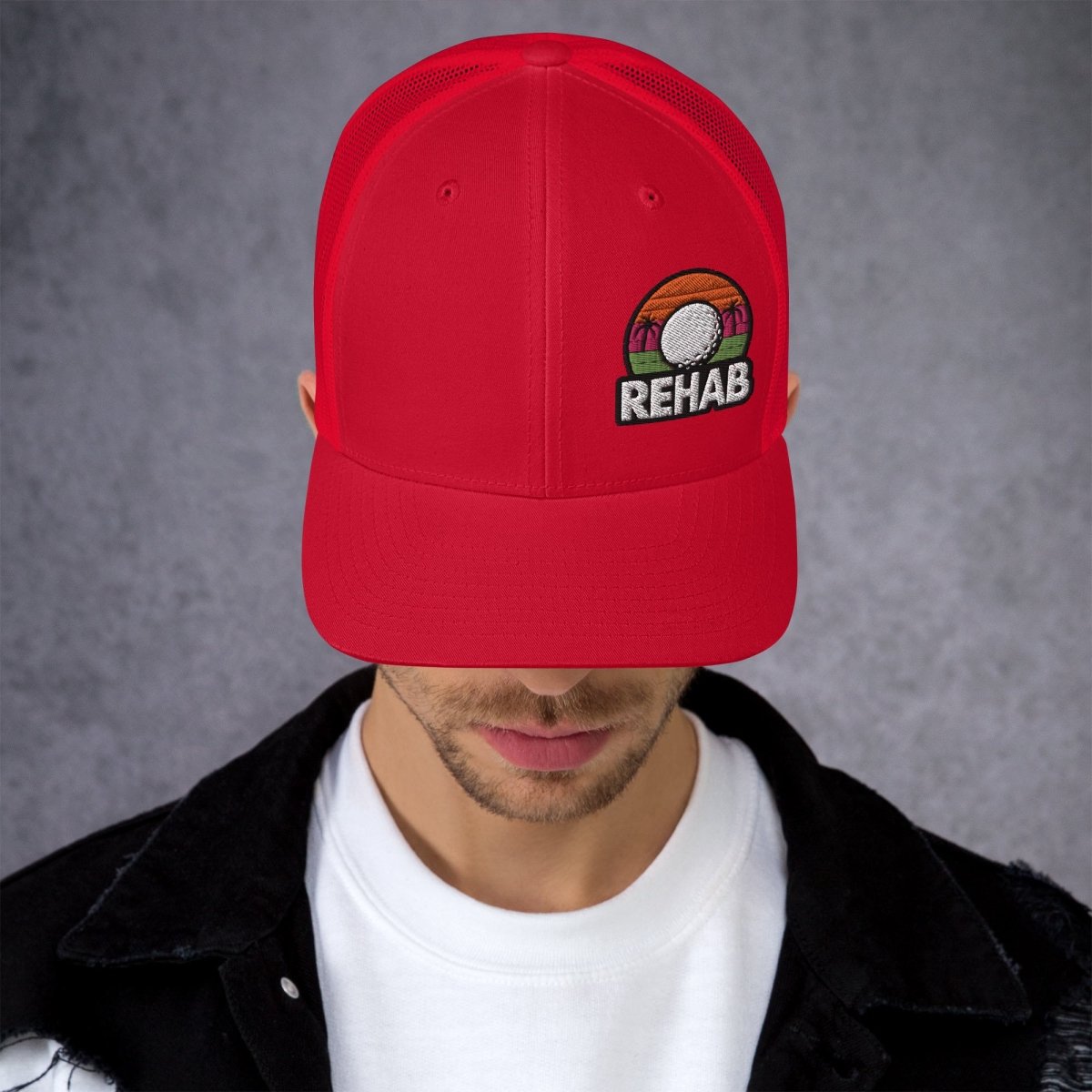 Rehab Sunset Snapback - Supercart88 - hatsRedRehab Sunset Snapback