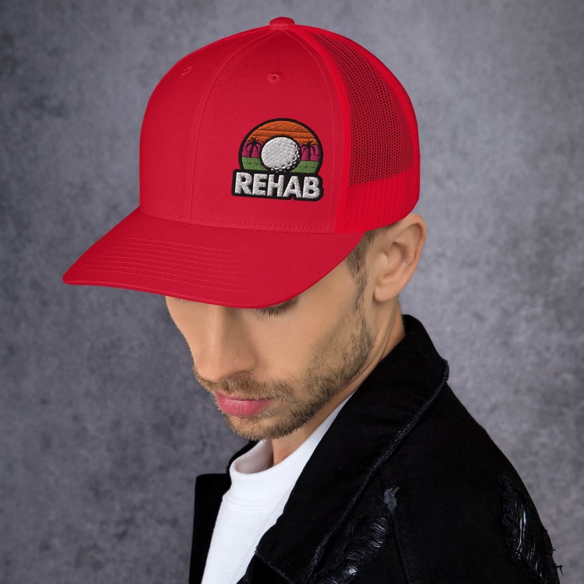 Rehab Sunset Snapback - Supercart88 - hatsRedRehab Sunset Snapback