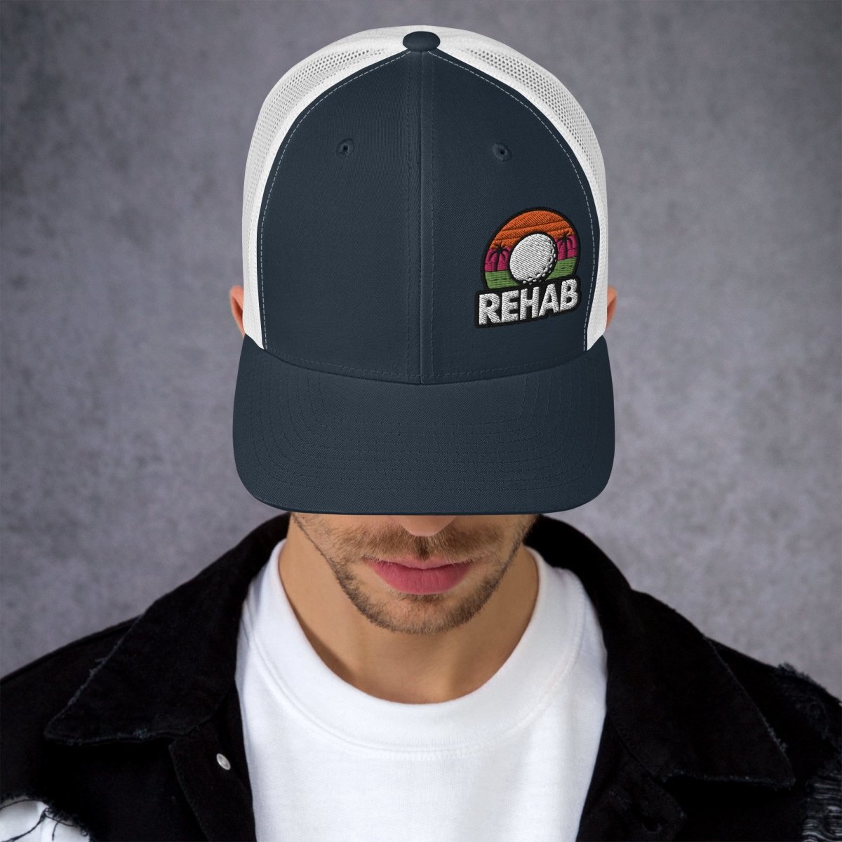 Rehab Sunset Snapback - Supercart88 - hatsNavy/ WhiteRehab Sunset Snapback
